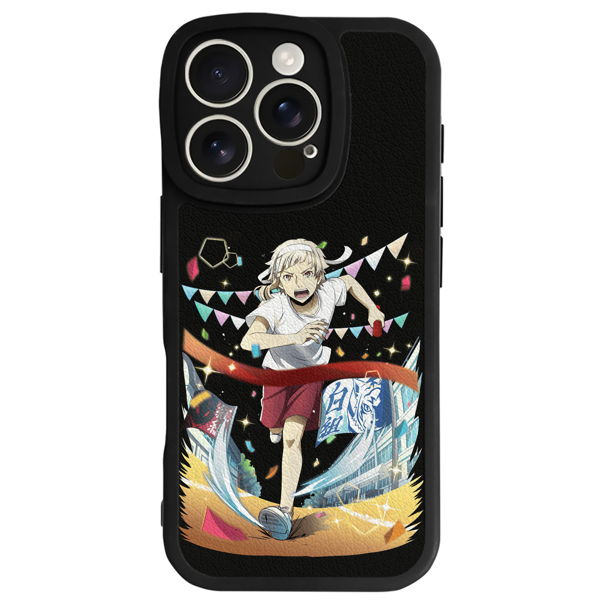 （画像用） 文豪ストレイドッグス Bungo Stray Dogs 【iPhone 16シリーズ対応】シリコンスマホケース（レザー調） 材質：シリコン